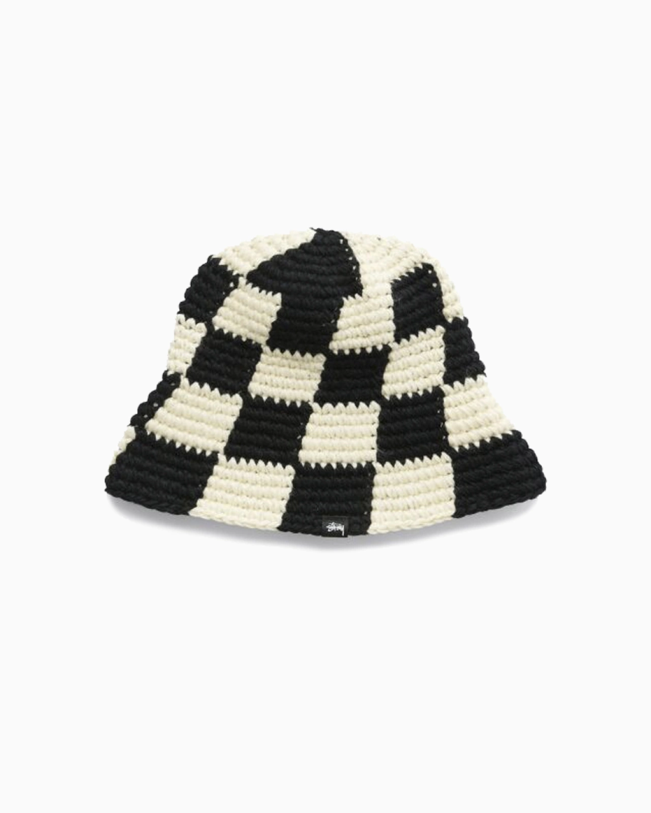 Stussy: Панама Stussy Checker Knit Bucket Hat