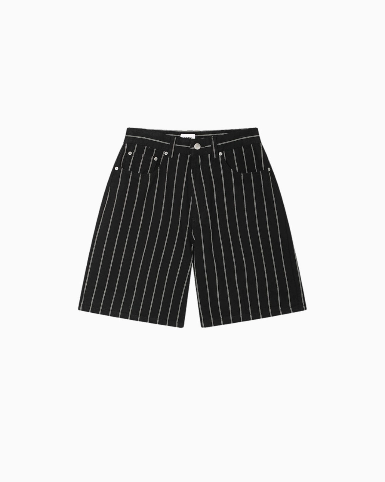 Obey: Шорты джинс. Obey Stripe Baggy Denim Short