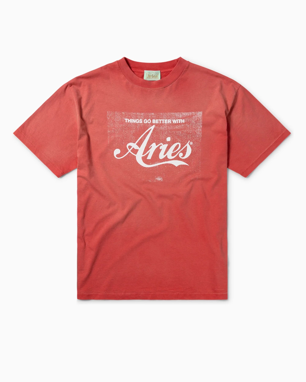 Aries: Футболка Aries Sunbleached Cola SS Tee