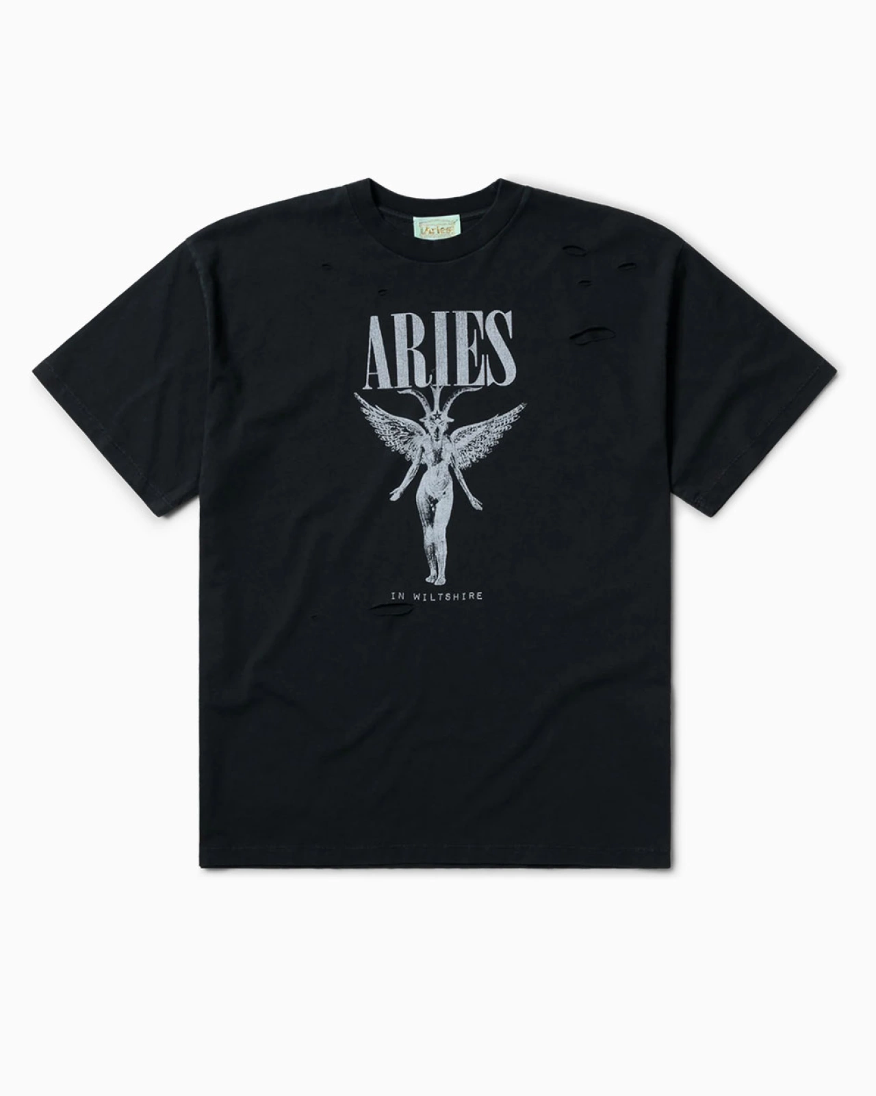 Aries: Футболка Aries Destroyed Nirvana SS Tee