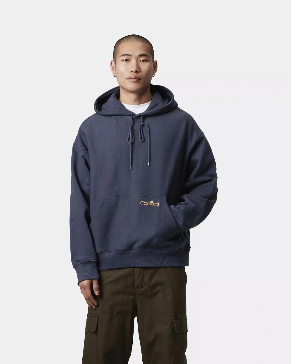 Carhartt Wip: Толстовка Carhartt WIP Hooded Label Script Sweat